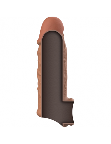 VIRILXL PENIS EXTENDER EXTRA COMFORT SLEEVE V7 BROWN