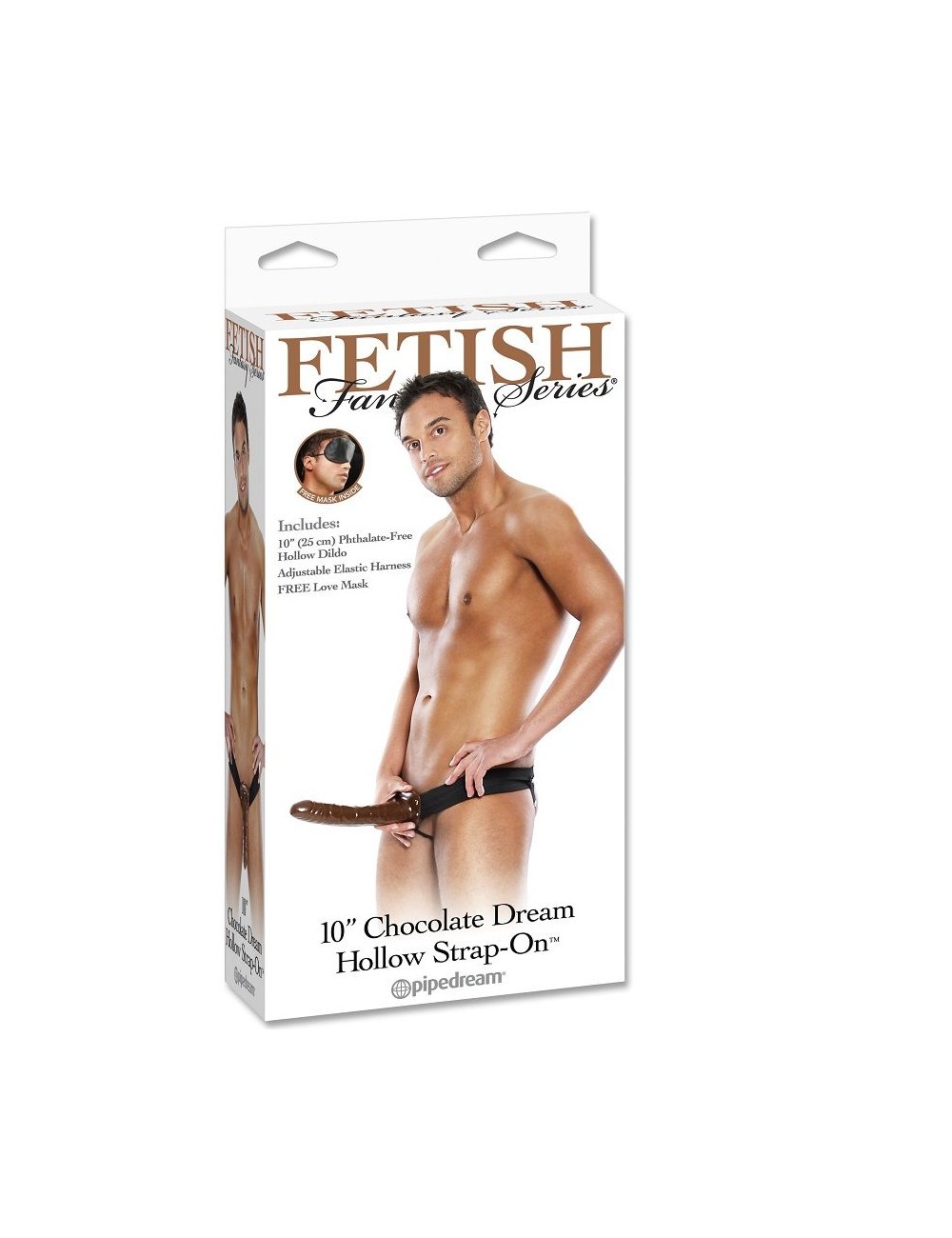 FETISH FANTASY CHOCOLATE DREAM HOLLOW STRAP-ON