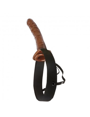 FETISH FANTASY SERIES - CHOCOLATE DREAM HOLLOW STRAP-ON