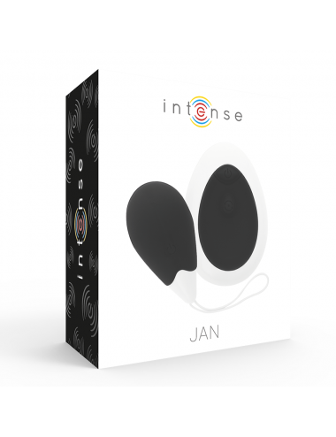 INTENSE JAN VIBRATING EGG REMOTE DEEP BLACK