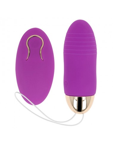 OHMAMA REMOTE CONTROL VIBRATING EGG 10 SPEEDS - PURPLE