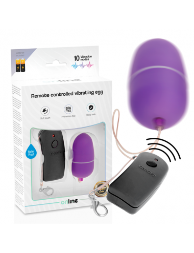 ONLINE REMOTE CONTROLLED VIBRATING EGG - BLACK