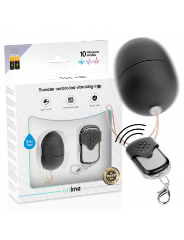 ONLINE REMOTE CONTROL VIBRATING EGG S- BLACK