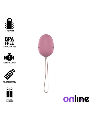 ONLINE REMOTE CONTROL VIBRATING EGG S - PINK