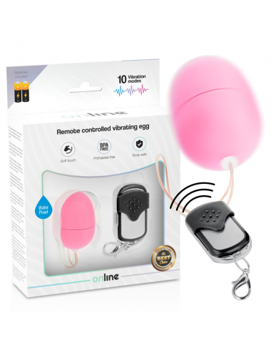 ONLINE REMOTE CONTROL VIBRATING EGG S - PINK