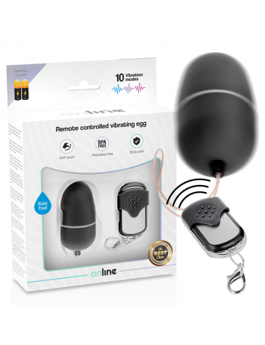 ONLINE REMOTE CONTROL VIBRATING EGG M - BLACK