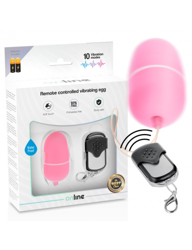 ONLINE REMOTE CONTROL VIBRATING EGG M - PINK