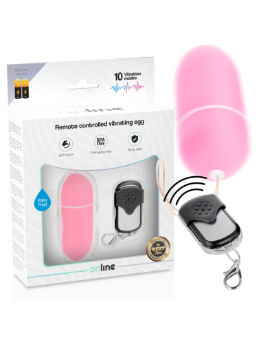 ONLINE REMOTE CONTROL VIBRATING EGG L - PINK