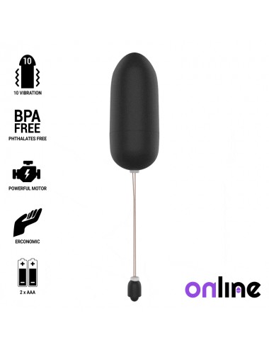 ONLINE WATERPROOF VIBRATING EGG - BLACK