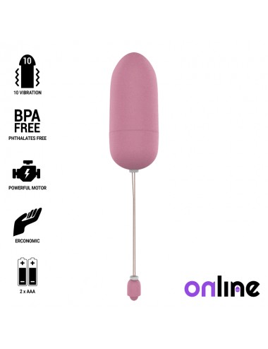 ONLINE WATERPROOF VIBRATING EGG - PINK