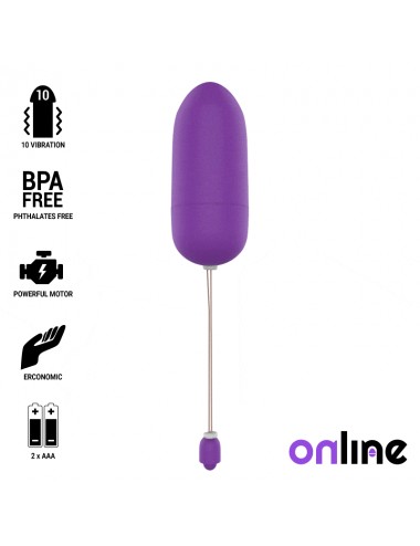 ONLINE WATERPROOF VIBRATING EGG - PURPLE