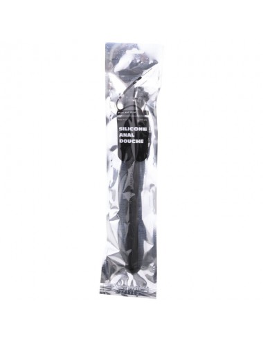 ALL BLACK BEADED SILICONE ANAL DOUCHE 27CM