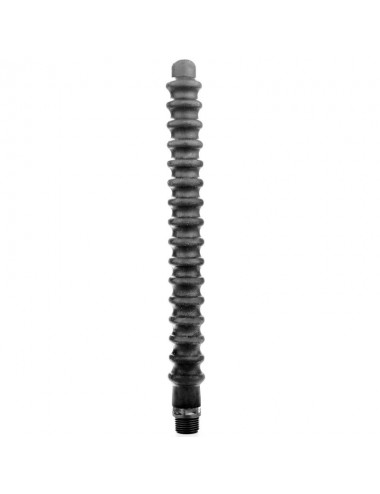 ALL BLACK MEGA RIPPLE  SILICONE ANAL DOUCHE 28.5CM