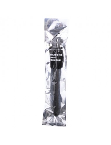 ALL BLACK MEGA RIPPLE  SILICONE ANAL DOUCHE 28.5CM