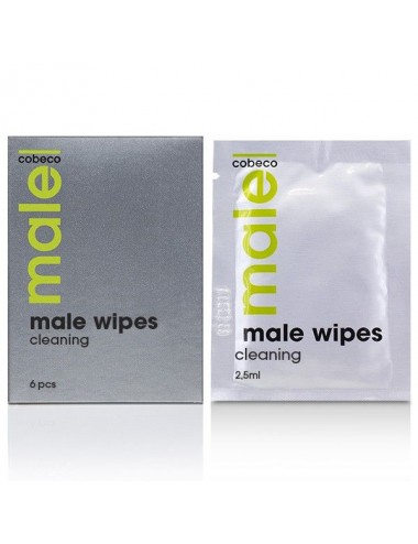 COBECO MALE WIPES CLEANING 6 X 2.5ML  /en/de/fr/es/it/nl/