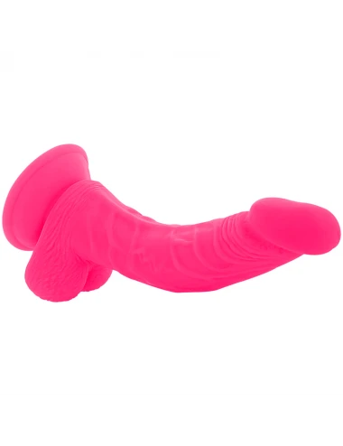 DIVERSIA - FLEXIBLE VIBRATING DILDO PINK 21.5 CM -O- 4.5 CM