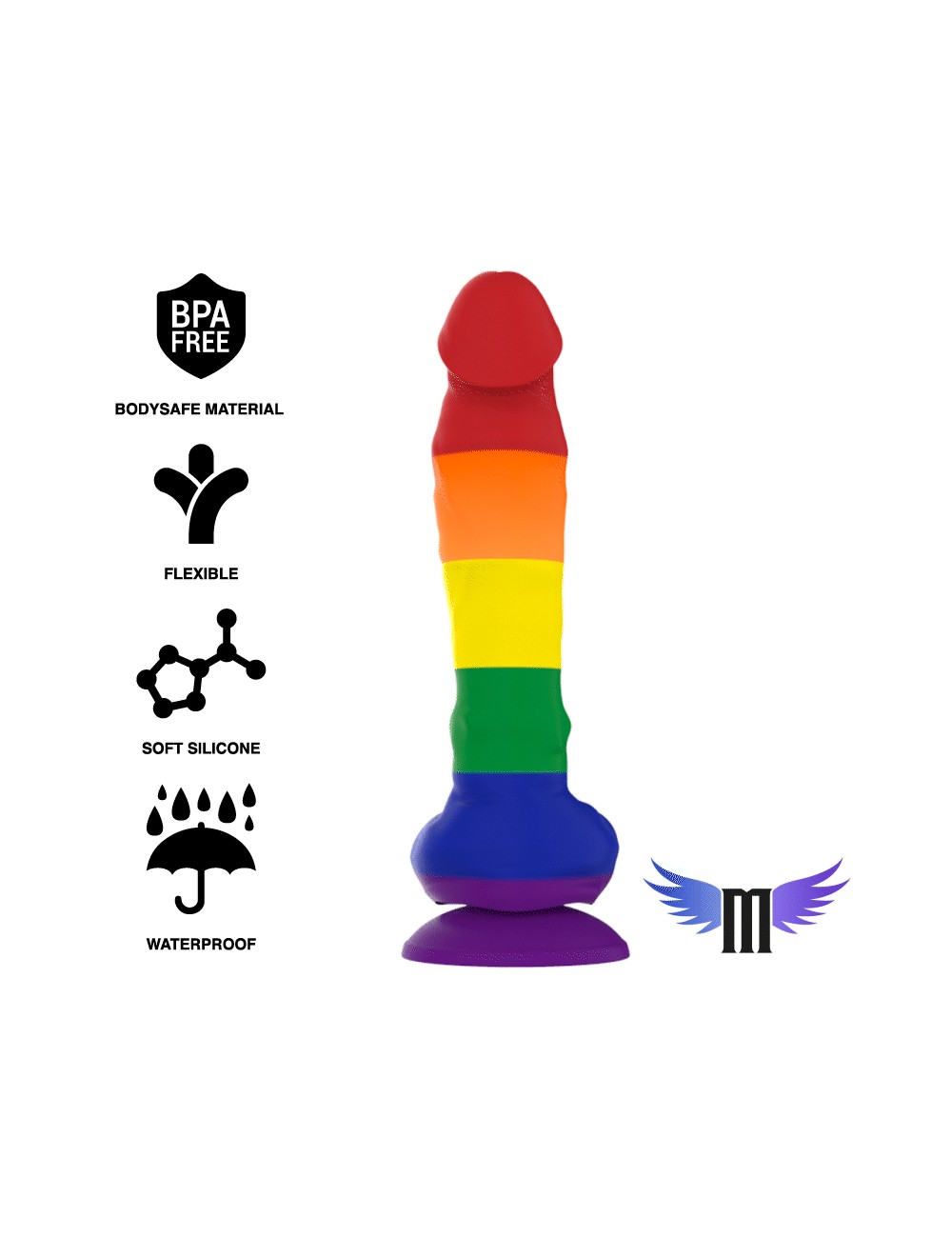 MYTHOLOGY COREY PRIDE DILDO L MYTHOLOGY COREY PRIDE DILDO L