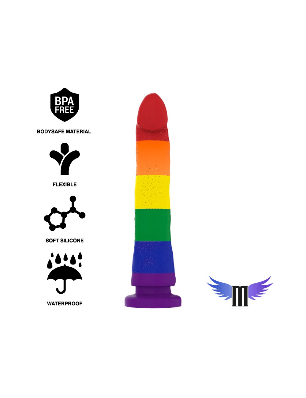 MYTHOLOGY DEVON PRIDE DILDO L MYTHOLOGY DEVON PRIDE DILDO L