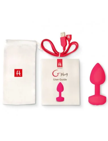 G-VIBE - FUNTOYS GPLUG ANAL RECHARGEABLE VIBRATOR SMALL NEON PINK 3CM