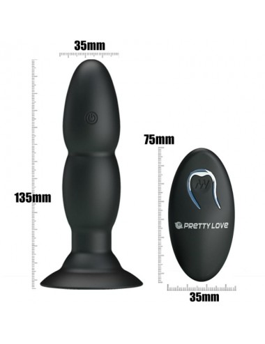 PRETTY LOVE - PLUG VIBRATOR AND ROTATION BY REMOTE CONTROL