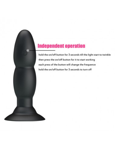PRETTY LOVE - PLUG VIBRATOR AND ROTATION BY REMOTE CONTROL