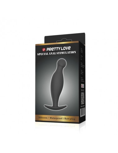 PRETTY LOVE - SILICONE ANAL PLUG 11.7 CM BLACK