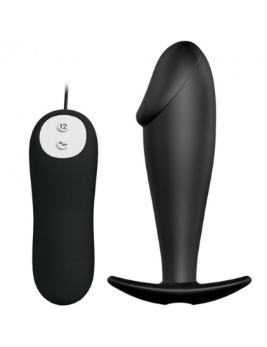 PRETTY LOVE BOTTOM SILICONE ANAL PLUG PENIS DESIGN 12 MODES OF VIBRATION
