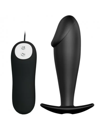 PRETTY LOVE BOTTOM SILICONE ANAL PLUG PENIS DESIGN 12 MODES OF VIBRATION