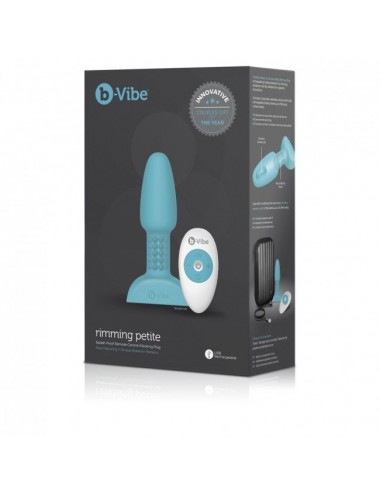 B-VIBE - RIMMING REMOTE CONTROL ANAL PLUG PETITE TEAL