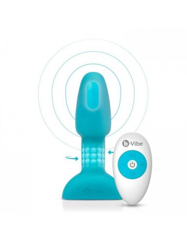 B-VIBE - RIMMING REMOTE CONTROL ANAL PLUG PETITE TEAL
