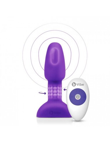 B-VIBE - RIMMING REMOTE CONTROL ANAL PLUG PETITE LILAC