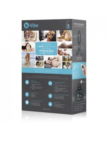 B-VIBE - RIMMING REMOTE CONTROL ANAL PLUG PETITE BLACK