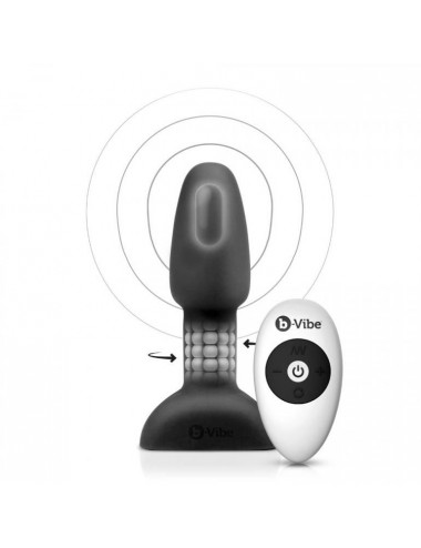 B-VIBE - RIMMING REMOTE CONTROL ANAL PLUG PETITE BLACK