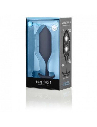 B-VIBE - SNUG ANAL PLUG 4 BLACK
