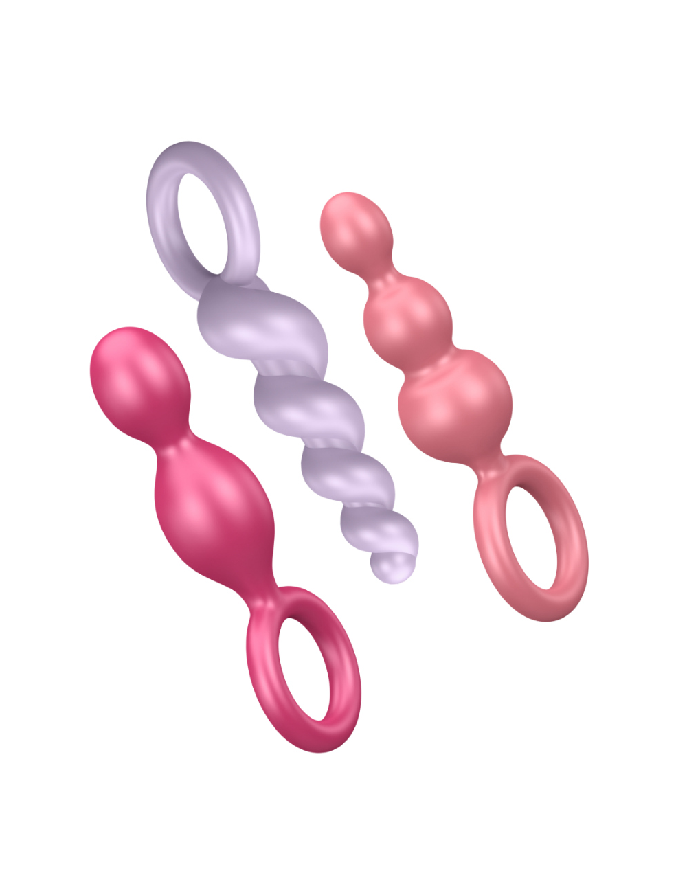 SATISFYER ANAL PLUGS SET 3PCS TRICOLOR SATISFYER ANAL PLUGS SET 3PCS TRICOLOR