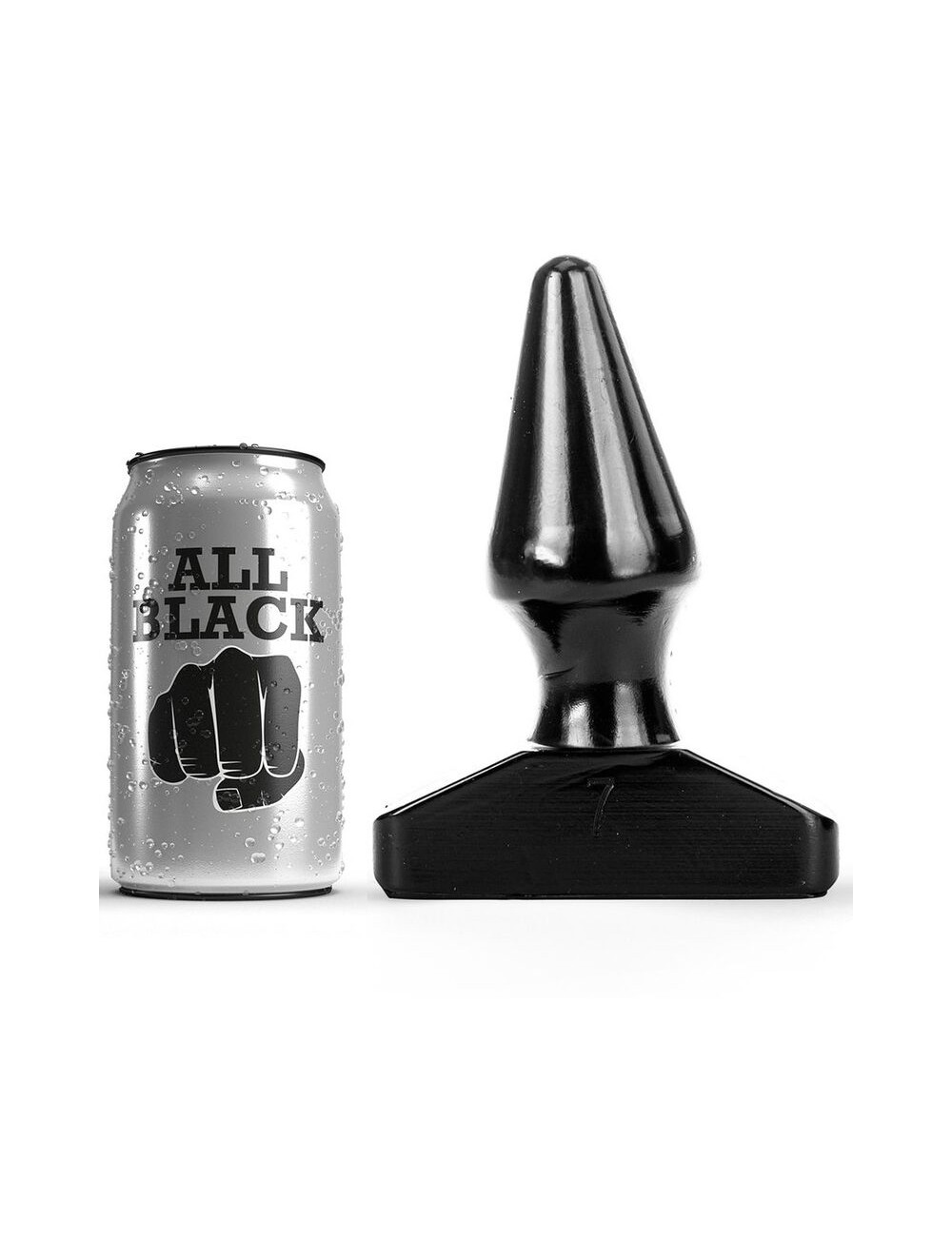 ALL BLACK PLUG ANAL 16CM