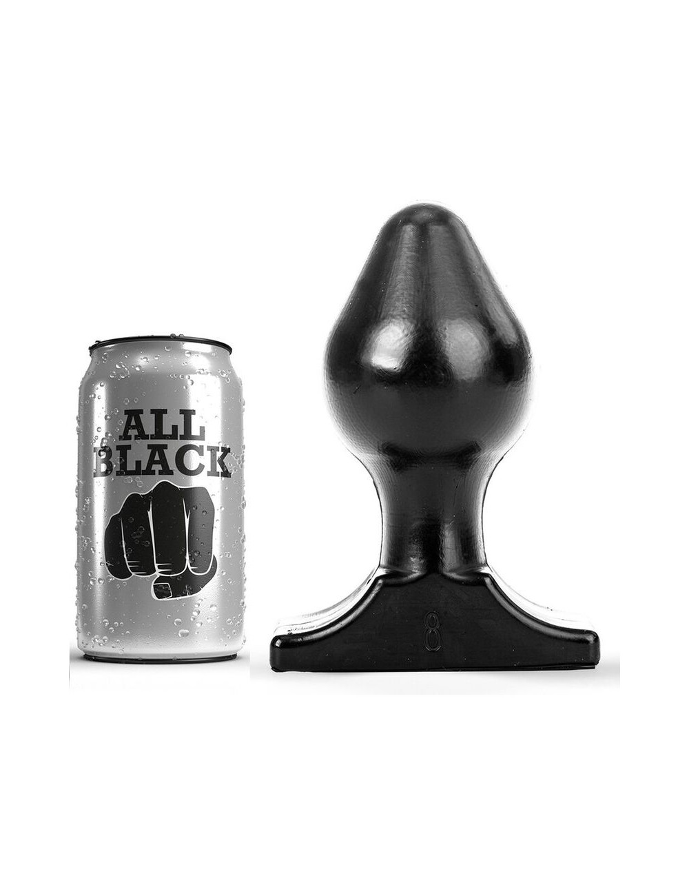 ALL BLACK ANAL PLUG 16X8CM ALL BLACK ANAL PLUG 16X8CM