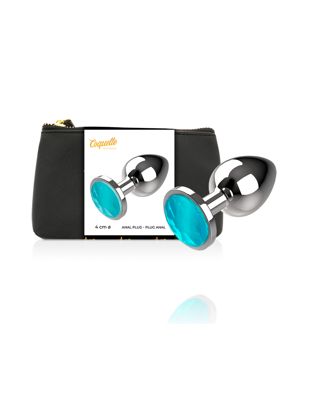 COQUETTE CHIC DESIRE ANAL PLUG METAL BLUE COLOR SIZE L 4 X 9CM COQUETTE CHIC DESIRE ANAL PLUG METAL BLUE COLOR SIZE L 4 X 9CM