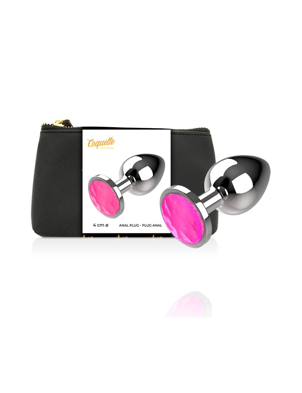 COQUETTE CHIC DESIRE ANAL PLUG METAL PINK COLOR SIZE L 4 X 9CM COQUETTE CHIC DESIRE ANAL PLUG METAL PINK COLOR SIZE L 4 X 9CM