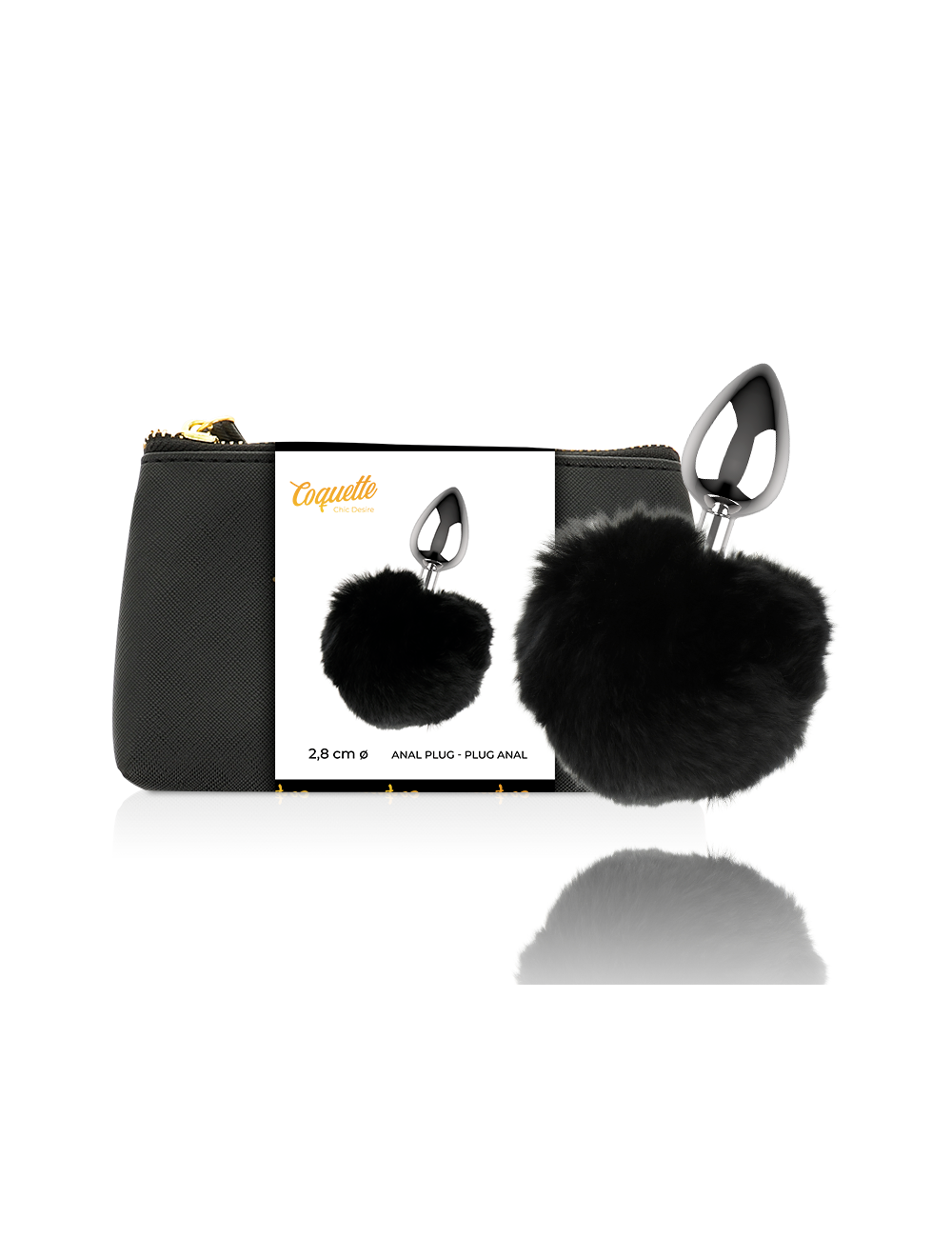 COQUETTE CHIC DESIRE ANAL PLUG METAL SIZE L 2.8 X 4.1 CM