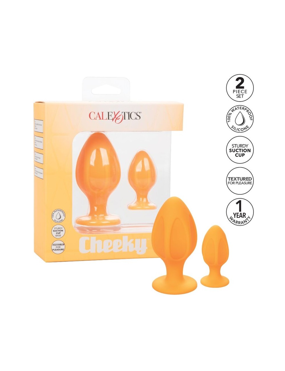 CALEX CHEEKY BUTTPLUG - ORANGE CALEX CHEEKY BUTTPLUG - ORANGE
