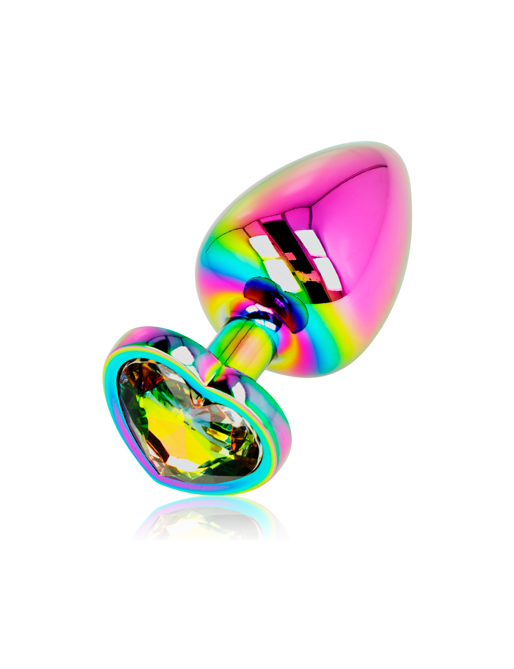 OHMAMA ANAL PLUG IRIDESCENT HEART - LARGE OHMAMA ANAL PLUG IRIDESCENT HEART - LARGE