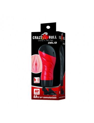 CRAZY BULL - VAGINA WITH VOICE MASTURBATOR BASE