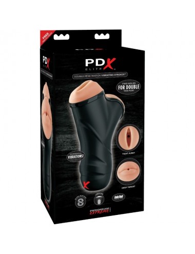 PDX ELITE DOUBLE PENETRATION VIBRATING STROKER