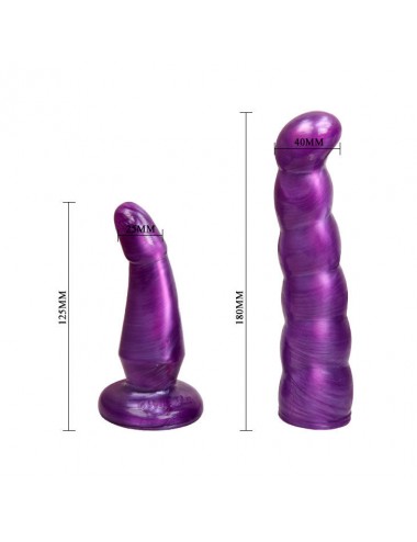 BAILE - LILAC FEMALE ANAL AND VAGINAL HARNESS GPOINT 17 CM