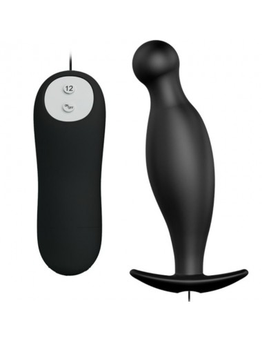 PRETTY LOVE BOTTOM - SILICONE ANAL PLUG EXTRA STIMULATION 12 SPEEDS REMOTE CONTROL