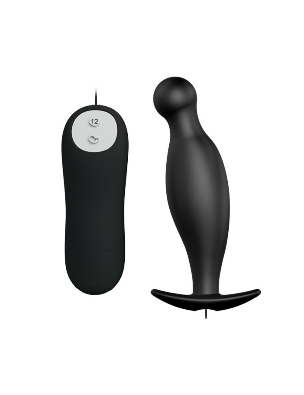 PRETTY LOVE BOTTOM - SILICONE ANAL PLUG EXTRA STIMULATION 12 SPEEDS REMOTE CONTROL