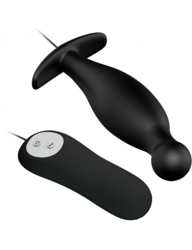 PRETTY LOVE BOTTOM - SILICONE ANAL PLUG EXTRA STIMULATION 12 SPEEDS REMOTE CONTROL