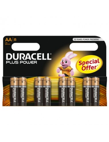 DURACELL PLUS POWER BATTERY AA LR6  8UNITS