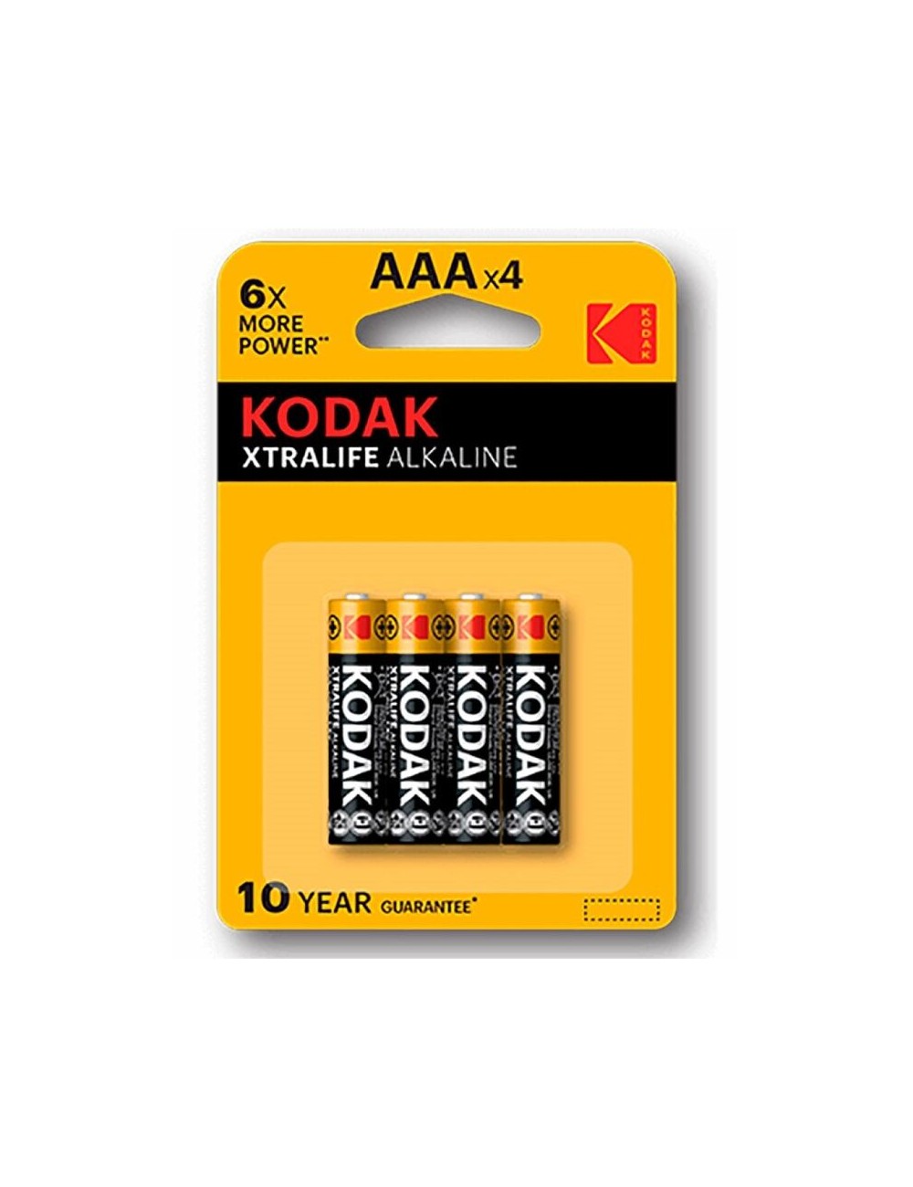 KODAK XTRALIFE ALKALINE BATTERY AAA LR03 BLISTER * 4